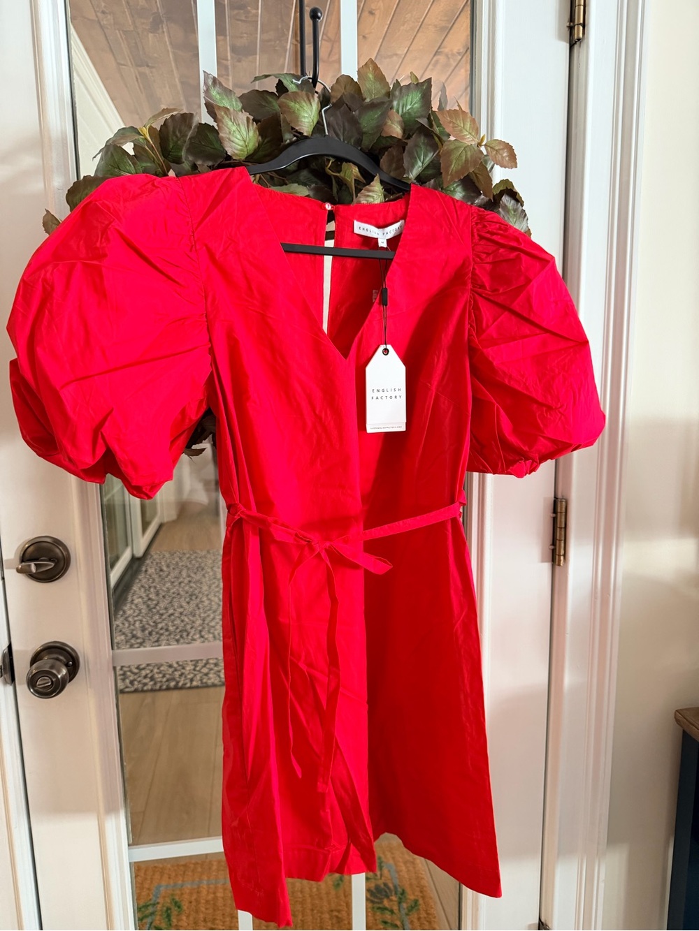 Game Day red mini dress English Factory